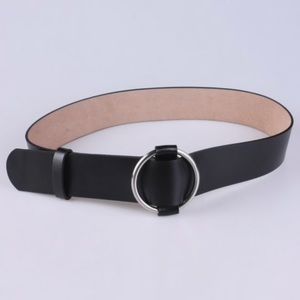 Round Buckle Adjustable Belt